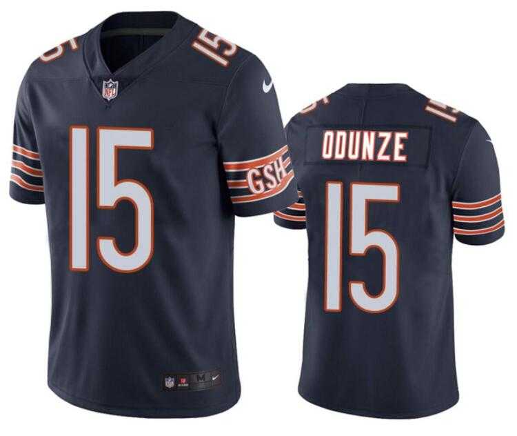 Men & Women & Youth Chicago Bears #15 Rome Odunze Navy 2024 Draft Vapor Stitched Football Jersey->chicago bears->NFL Jersey